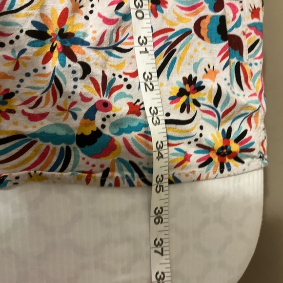 Ariat Colorful Floral & Aviary Spaghetti Strap A line Dress, size Large - Picture 8 of 8